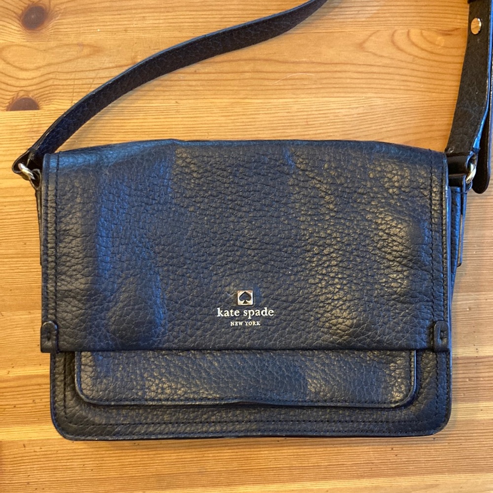 Kate Spade Black Leather Crossbody Purse
